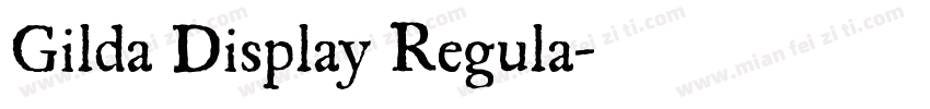 Gilda Display Regula字体转换